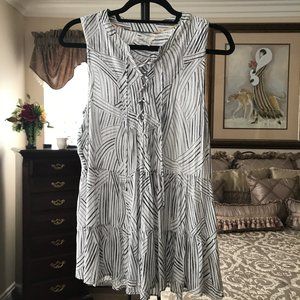 FLOREAT ANAFA TIE FRONT TOP ANTHROPOLOGIE SIZE 8